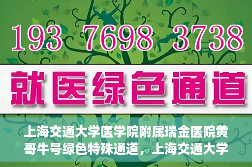 上海交通大学医学院附属瑞金医院黄哥牛号绿色特殊通道，上海交通大学医学院附属瑞金医院黄哥牛号，绿色特殊通道开启健康之门