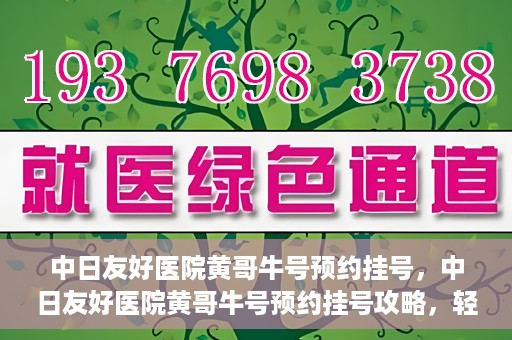 中日友好医院黄哥牛号预约挂号，中日友好医院黄哥牛号预约挂号攻略，轻松挂号，健康无忧！