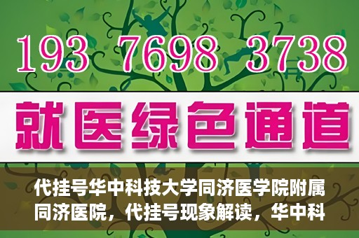 代挂号华中科技大学同济医学院附属同济医院，代挂号现象解读，华中科技大学同济医学院附属同济医院的医疗管理与挑战
