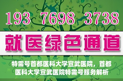 特需号首都医科大学宣武医院，首都医科大学宣武医院特需号服务解析