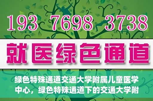 绿色特殊通道交通大学附属儿童医学中心，绿色特殊通道下的交通大学附属儿童医学中心探索