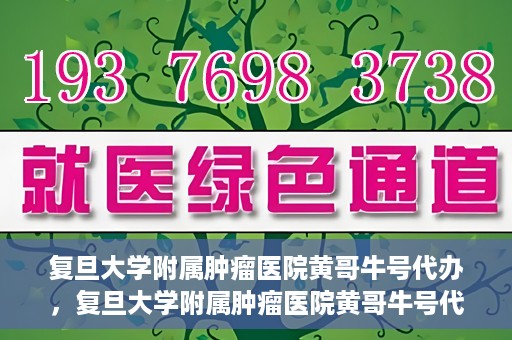 复旦大学附属肿瘤医院黄哥牛号代办，复旦大学附属肿瘤医院黄哥牛号代办，真相揭秘与深度解析