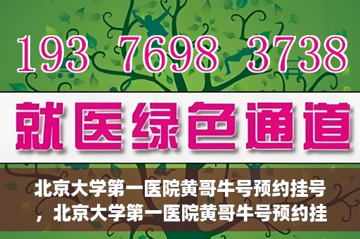 北京大学第一医院黄哥牛号预约挂号，北京大学第一医院黄哥牛号预约挂号攻略，轻松挂号，无忧就医体验