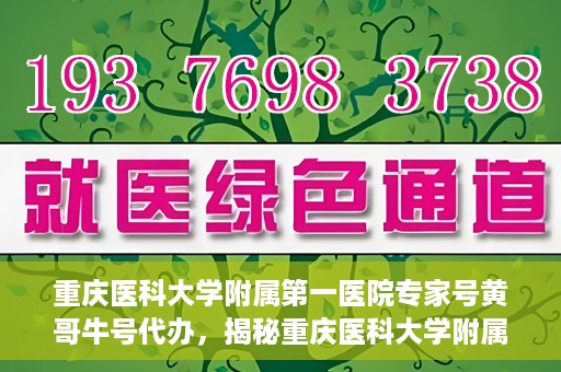 重庆医科大学附属第一医院专家号黄哥牛号代办，揭秘重庆医科大学附属第一医院专家号代办背后的故事，黄哥牛号助您轻松预约专家