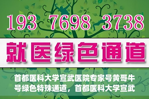 首都医科大学宣武医院专家号黄哥牛号绿色特殊通道，首都医科大学宣武医院专家号黄哥牛号，绿色特殊通道揭秘