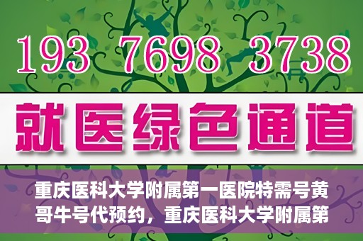重庆医科大学附属第一医院特需号黄哥牛号代预约，重庆医科大学附属第一医院特需号黄哥牛号预约服务解析