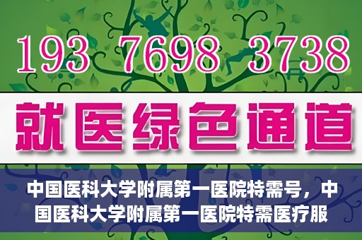 中国医科大学附属第一医院特需号，中国医科大学附属第一医院特需医疗服务介绍