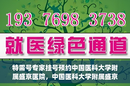 特需号专家挂号预约中国医科大学附属盛京医院，中国医科大学附属盛京医院特需专家挂号预约指南