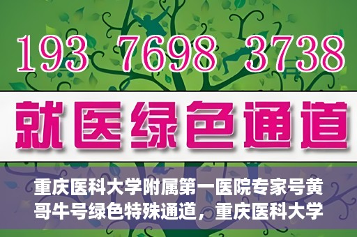 重庆医科大学附属第一医院专家号黄哥牛号绿色特殊通道，重庆医科大学附属第一医院专家号黄哥牛号，绿色特殊通道的医学力量
