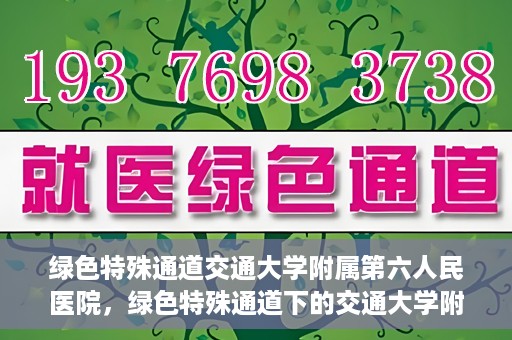 绿色特殊通道交通大学附属第六人民医院，绿色特殊通道下的交通大学附属第六人民医院探索