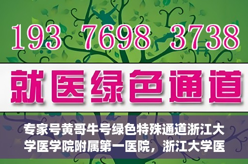 专家号黄哥牛号绿色特殊通道浙江大学医学院附属第一医院，浙江大学医学院附属第一医院专家号黄哥牛号绿色特殊通道揭秘
