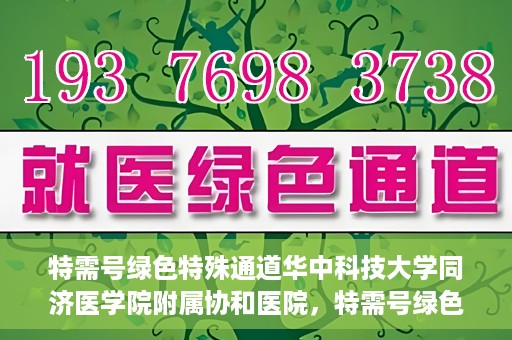 特需号绿色特殊通道华中科技大学同济医学院附属协和医院，特需号绿色通道的奥秘，华中科技大学同济医学院附属协和医院独家解读