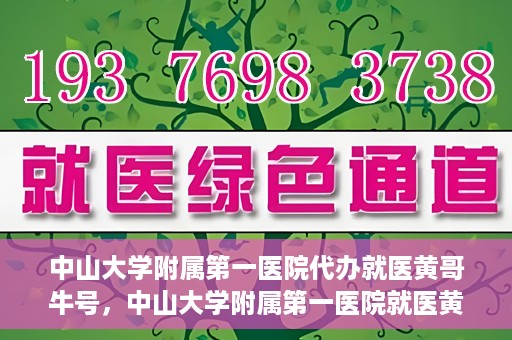 中山大学附属第一医院代办就医黄哥牛号，中山大学附属第一医院就医黄哥牛号代办攻略