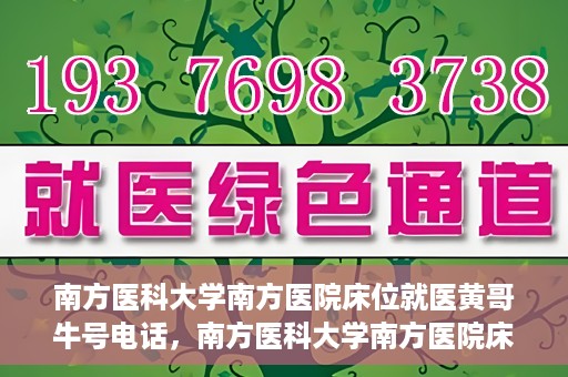 南方医科大学南方医院床位就医黄哥牛号电话，南方医科大学南方医院床位预约就医攻略，黄哥牛号电话一网打尽