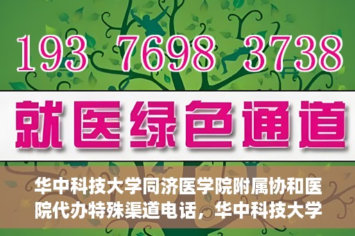 华中科技大学同济医学院附属协和医院代办特殊渠道电话，华中科技大学同济医学院附属协和医院特殊渠道电话代办服务详解