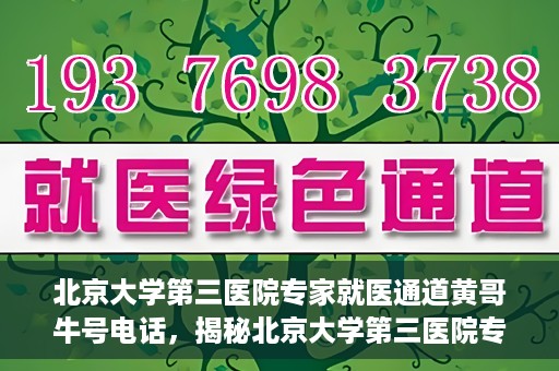 北京大学第三医院专家就医通道黄哥牛号电话，揭秘北京大学第三医院专家就医通道，黄哥牛号电话背后的故事