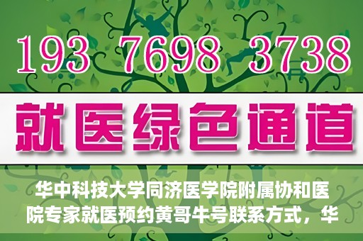 华中科技大学同济医学院附属协和医院专家就医预约黄哥牛号联系方式，华中科技大学同济医学院附属协和医院专家预约挂号联系方式及黄哥牛号就医指南