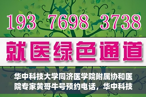 华中科技大学同济医学院附属协和医院专家黄哥牛号预约电话，华中科技大学同济医学院附属协和医院专家黄哥牛预约挂号电话及咨询信息解析
