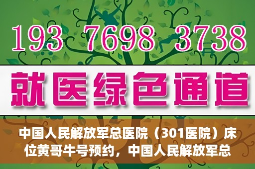 中国人民解放军总医院（301医院）床位黄哥牛号预约，中国人民解放军总医院床位预约攻略，黄哥牛号预约详解