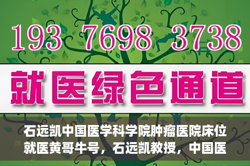 石远凯中国医学科学院肿瘤医院床位就医黄哥牛号，石远凯教授，中国医学科学院肿瘤医院床位就医攻略与黄哥牛号的故事