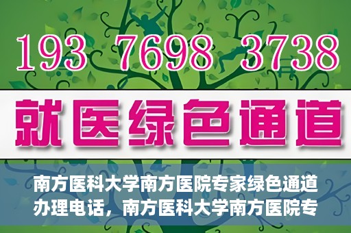 南方医科大学南方医院专家绿色通道办理电话，南方医科大学南方医院专家绿色通道服务热线电话详解