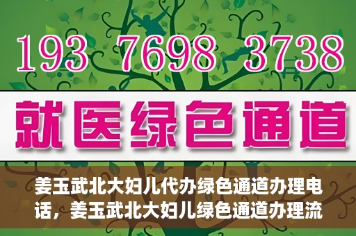 姜玉武北大妇儿代办绿色通道办理电话，姜玉武北大妇儿绿色通道办理流程及联系电话全解析