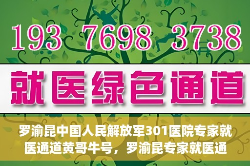 罗渝昆中国人民解放军301医院专家就医通道黄哥牛号，罗渝昆专家就医通道揭秘，中国人民解放军301医院黄哥牛号引领健康之路