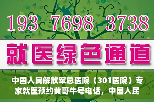 中国人民解放军总医院（301医院）专家就医预约黄哥牛号电话，中国人民解放军总医院（301医院）黄哥牛号预约电话及专家就医指南