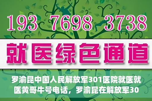 罗渝昆中国人民解放军301医院就医就医黄哥牛号电话，罗渝昆在解放军301医院就医经历，揭秘黄哥牛号背后的故事与电话曝光