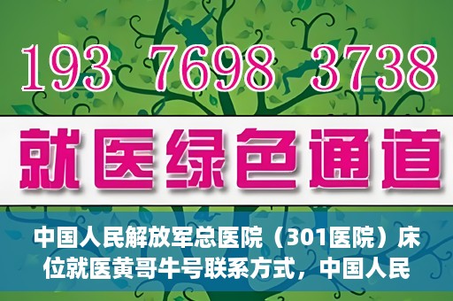 中国人民解放军总医院（301医院）床位就医黄哥牛号联系方式，中国人民解放军总医院（301医院）床位就医信息及联系方式解析，黄哥牛号就医指南