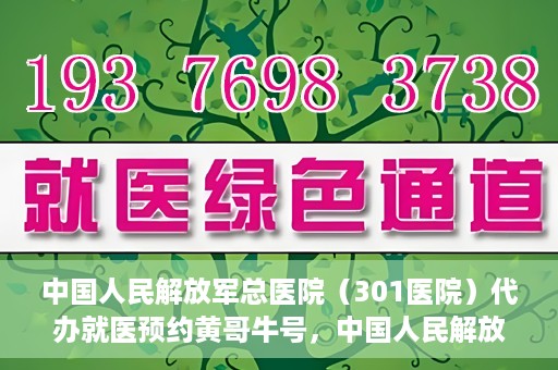 中国人民解放军总医院（301医院）代办就医预约黄哥牛号，中国人民解放军总医院（301医院）黄哥牛号就医预约代办服务解析
