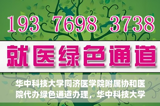 华中科技大学同济医学院附属协和医院代办绿色通道办理，华中科技大学同济医学院附属协和医院绿色通道代办服务详解