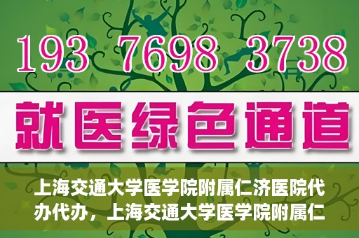 上海交通大学医学院附属仁济医院代办代办，上海交通大学医学院附属仁济医院代办服务详解，一站式代办解决方案