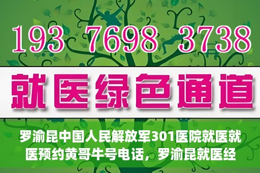 罗渝昆中国人民解放军301医院就医就医预约黄哥牛号电话，罗渝昆就医经历揭秘，中国人民解放军301医院预约背后的故事与黄哥牛号电话曝光