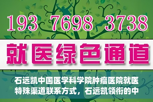 石远凯中国医学科学院肿瘤医院就医特殊渠道联系方式，石远凯领衔的中国医学科学院肿瘤医院就医特殊渠道指南