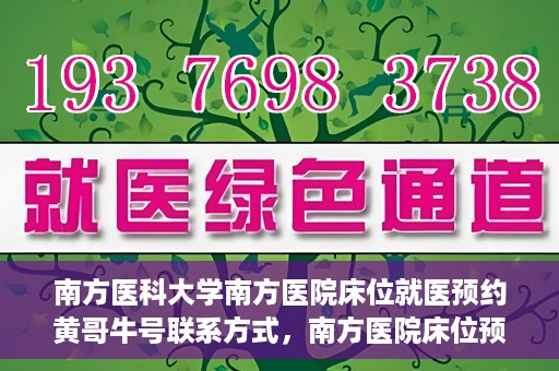 南方医科大学南方医院床位就医预约黄哥牛号联系方式，南方医院床位预约指南，黄哥牛号联系方式揭秘