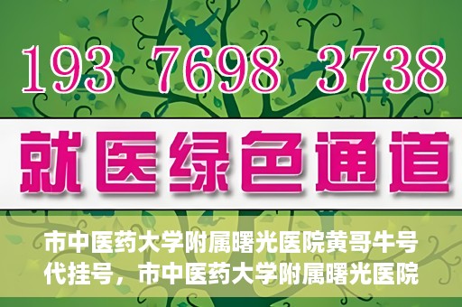 市中医药大学附属曙光医院黄哥牛号代挂号，市中医药大学附属曙光医院黄哥牛号代挂号服务解析