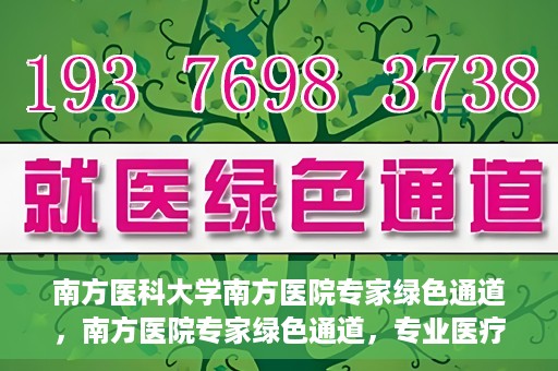 南方医科大学南方医院专家绿色通道，南方医院专家绿色通道，专业医疗服务的快捷通道