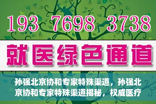 孙强北京协和专家特殊渠道，孙强北京协和专家特殊渠道揭秘，权威医疗资源的背后故事