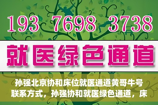 孙强北京协和床位就医通道黄哥牛号联系方式，孙强协和就医绿色通道，床位预约与黄哥牛号联系方式揭秘