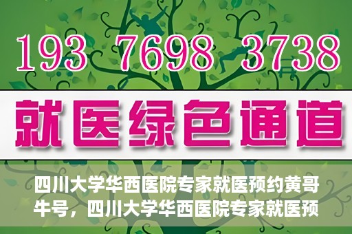 四川大学华西医院专家就医预约黄哥牛号，四川大学华西医院专家就医预约黄哥牛号——权威医疗资源的便捷通道