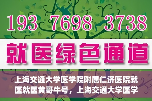 上海交通大学医学院附属仁济医院就医就医黄哥牛号，上海交通大学医学院附属仁济医院就医黄哥牛号解析与体验