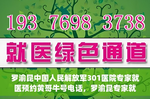 罗渝昆中国人民解放军301医院专家就医预约黄哥牛号电话，罗渝昆专家就医预约揭秘，中国人民解放军301医院黄哥牛号电话专线开通