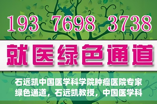 石远凯中国医学科学院肿瘤医院专家绿色通道，石远凯教授，中国医学科学院肿瘤医院专家开启绿色通道助力健康中国行