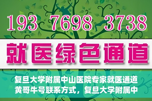 复旦大学附属中山医院专家就医通道黄哥牛号联系方式，复旦大学附属中山医院专家就医通道，黄哥牛号联系方式全解析