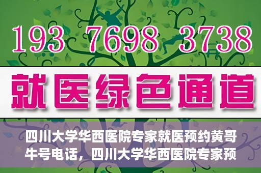 四川大学华西医院专家就医预约黄哥牛号电话，四川大学华西医院专家预约热线，黄哥牛号电话就医新通道揭秘