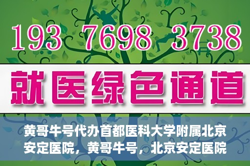 黄哥牛号代办首都医科大学附属北京安定医院，黄哥牛号，北京安定医院代办服务详解