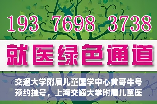 交通大学附属儿童医学中心黄哥牛号预约挂号，上海交通大学附属儿童医学中心黄哥牛专家预约挂号攻略