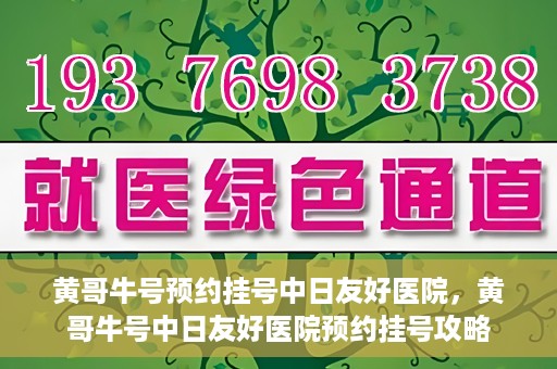 黄哥牛号预约挂号中日友好医院，黄哥牛号中日友好医院预约挂号攻略
