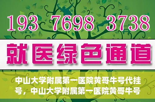 中山大学附属第一医院黄哥牛号代挂号，中山大学附属第一医院黄哥牛号助您解决挂号难题